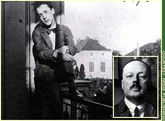 Nabokov, shown in larger photo, spends the summer after his father's death at the home of Svetlana Siewert, his one-time fiancee. Nabokov's father, Vladimir Dmitrievich Nabokov (bottom right) was shot to death in Berlin while trying to stop right-wing Russian assassins from killing politician Pavel Miliukov in March 1922.