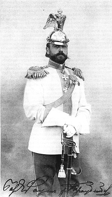  -   (1899-1901) -  ..--    / The commander of Leyb-guards kirasir a regiment (1899-1901) The general-major baron E.A.Raush-fon-Traubenberg in a full dress